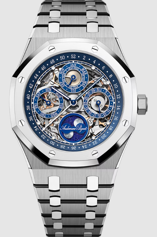 Review 26585XT.OO.1220XT.01 Audemars Piguet Royal Oak Perpetual Calendar Openworked 41 150th Anniversary replica watch